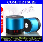 Upgraded Mini Bluetooth Hand-Free Speaker for Mobile Phone Calling & Receive Phone + MP3 Player + FM Radio + LCD Screen